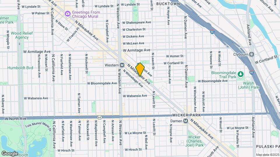 1830 N Milwaukee Ave Map and Location Details