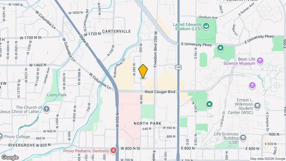 1316 N 300 W Mapa y Detalles de la Ubicación