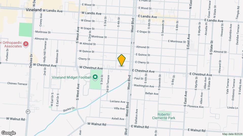 420 W Chestnut Ave Mapa y Detalles de la Ubicación
