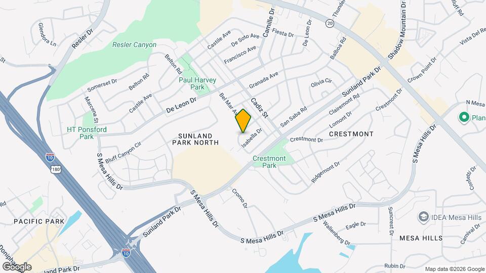 5924 Cabrillo Dr Map and Location Details