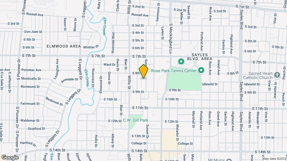 850 Sunset Dr Map and Location Details