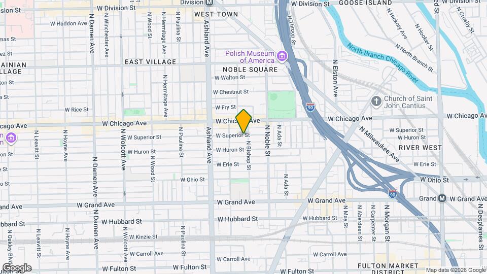 1455 W Superior St Map and Location Details