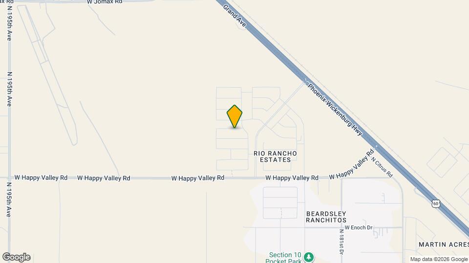 18589 W Smoketree Dr Mapa y Detalles de la Ubicación