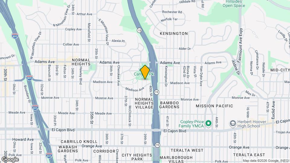 4587 39th St Map and Location Details