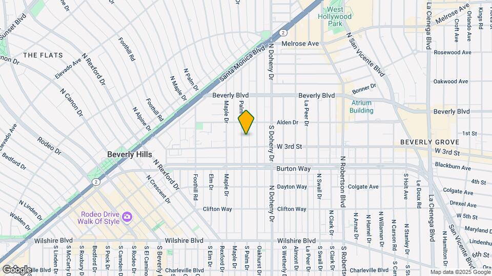 338 N Palm Dr Map and Location Details