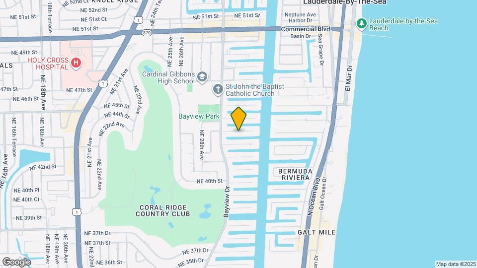 3050 NE 43rd St Map and Location Details