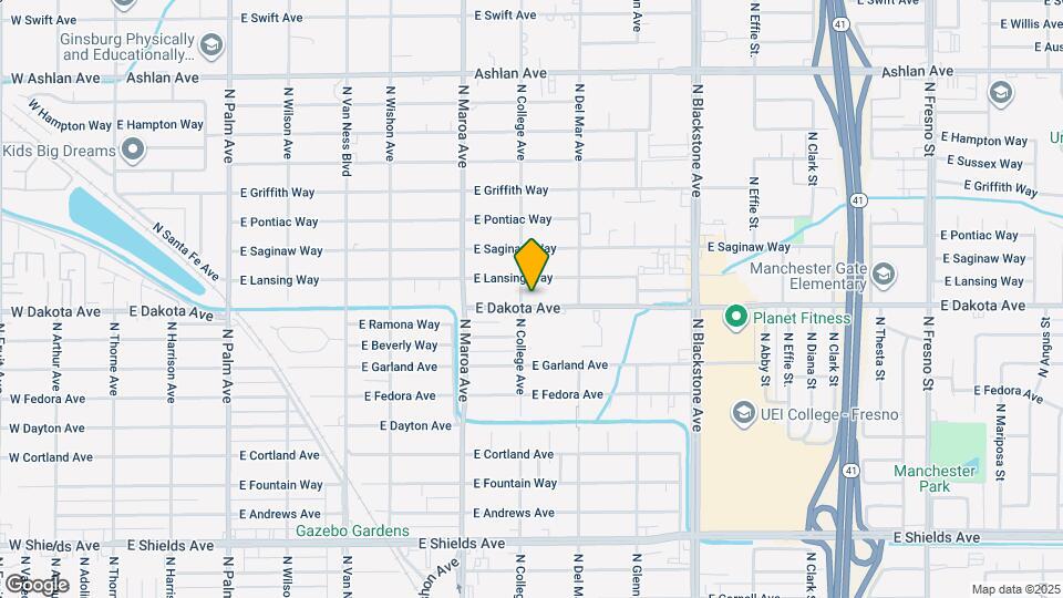 1113 E Dakota Ave Map and Location Details