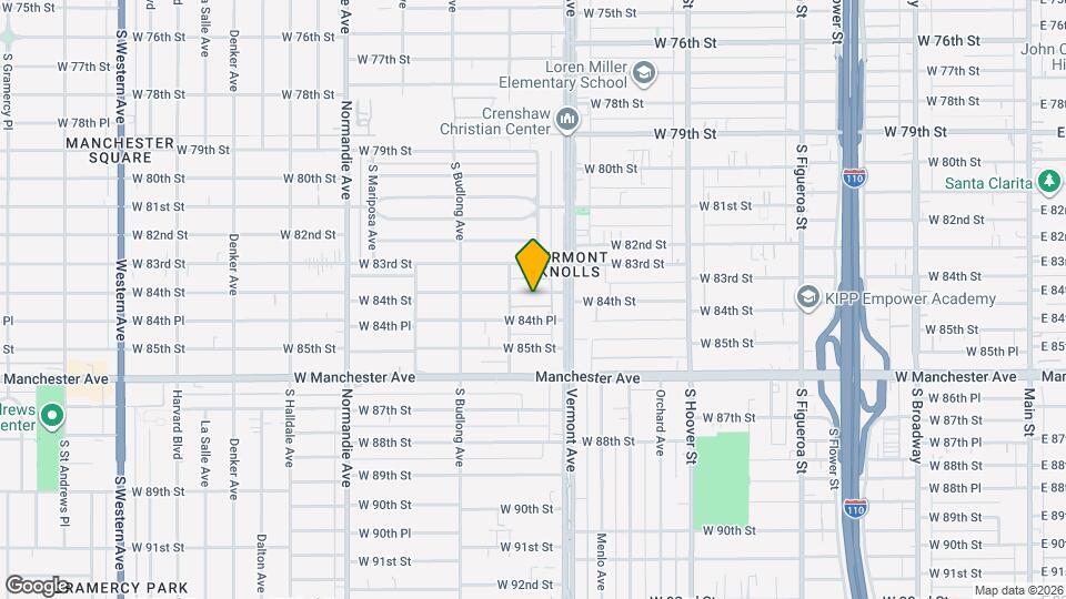 1034 W 84th St Map and Location Details
