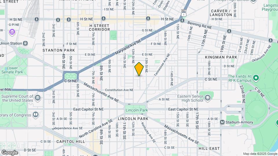 1219 C St NE Map and Location Details