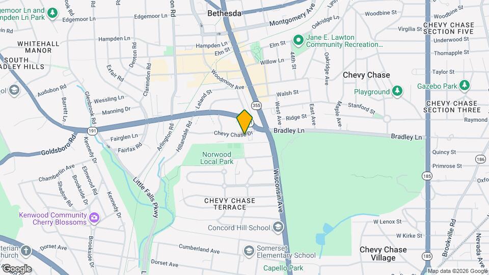 4720 Chevy Chase Dr, Unit 103 Map and Location Details
