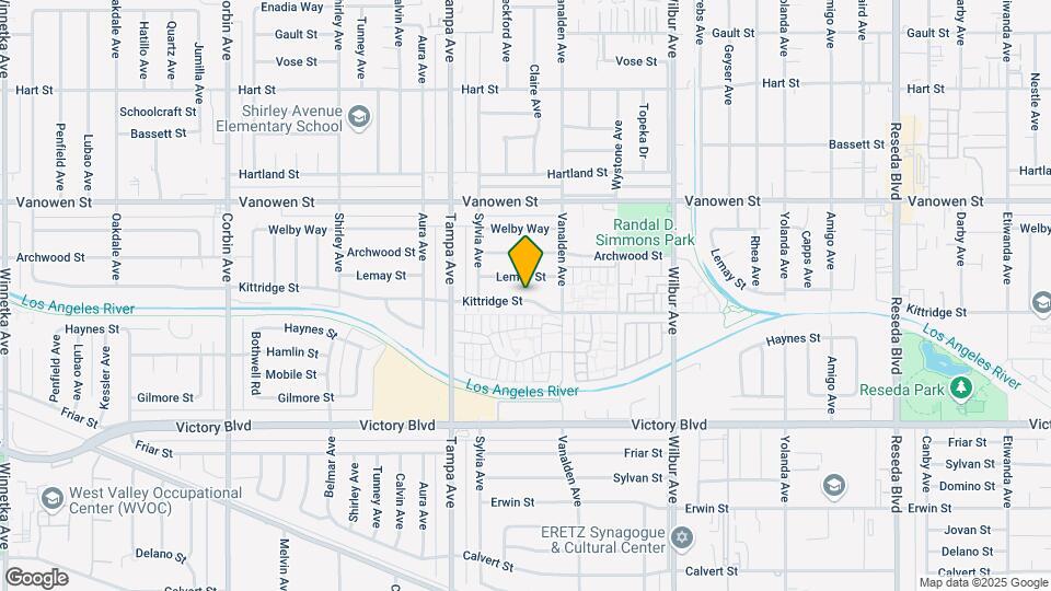 19145 Kittridge St Map and Location Details