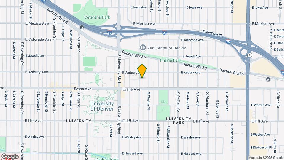 2038 S Columbine St Map and Location Details
