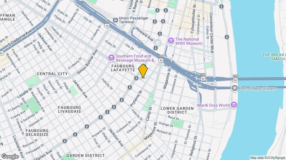 1525 Melpomene St Map and Location Details