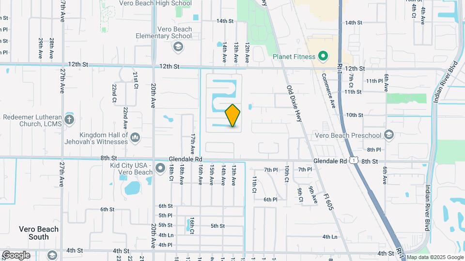 1034 S 13th Square Map and Location Details