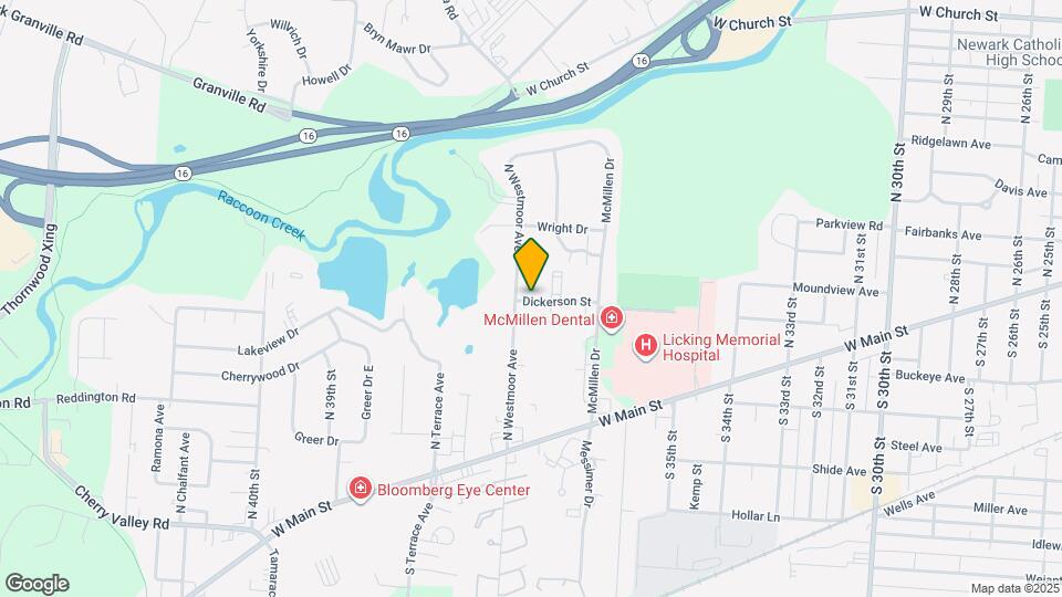 1444 Dickerson St Map and Location Details