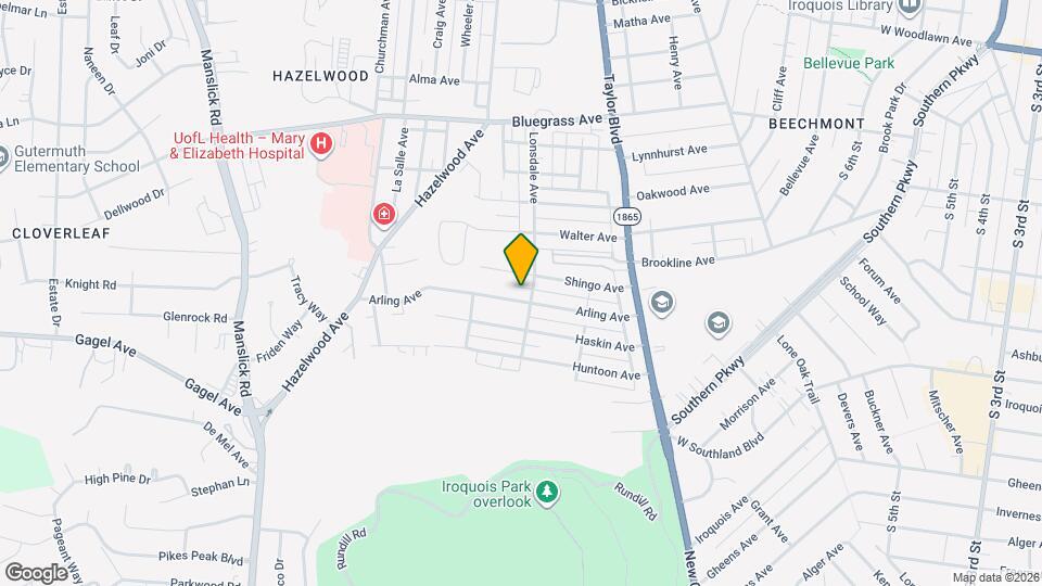 1507 Arling Ave Map and Location Details