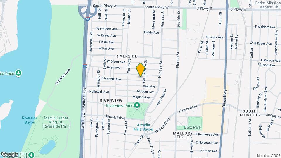 160 Silverage Ave Mapa y Detalles de la Ubicación