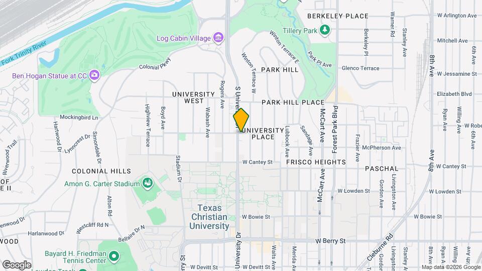 2601 S University Dr Map and Location Details