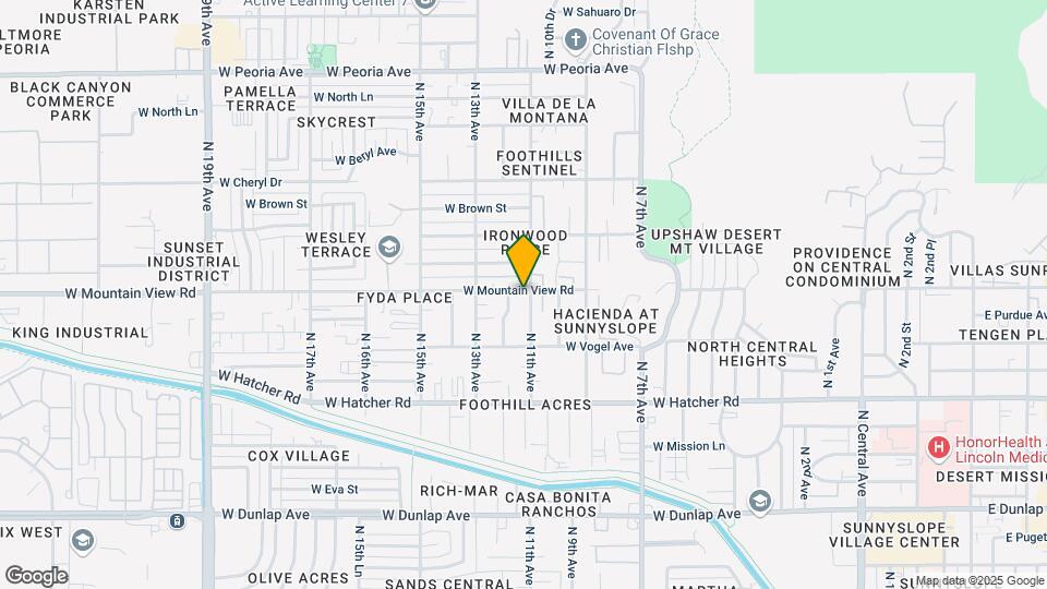 Mountainview Apartments Map and Location Details