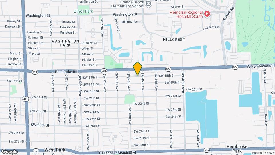 4640 SW 18th St Map and Location Details