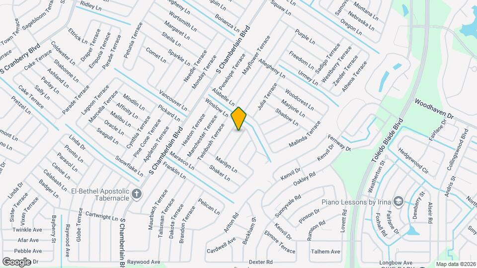 4013 Joann Terrace Map and Location Details