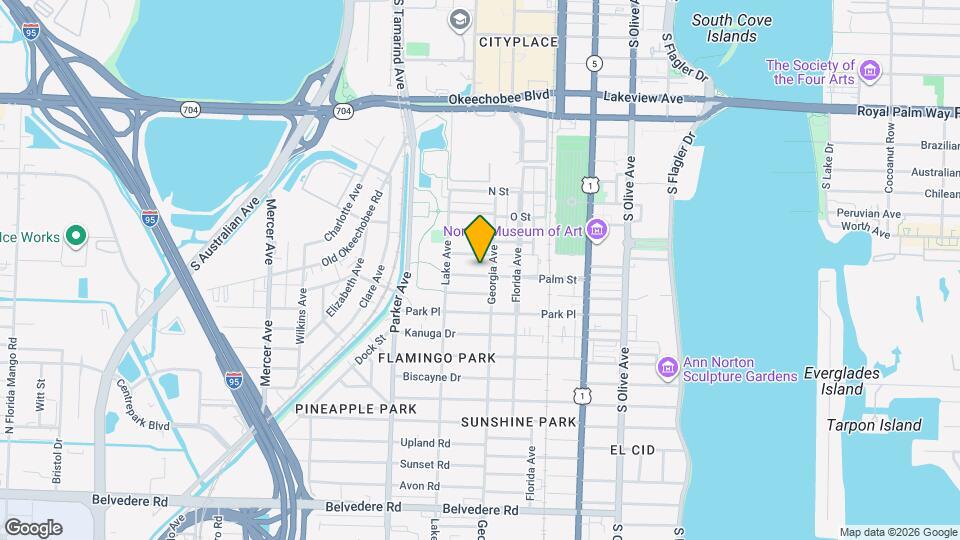 711 Palm St Map and Location Details