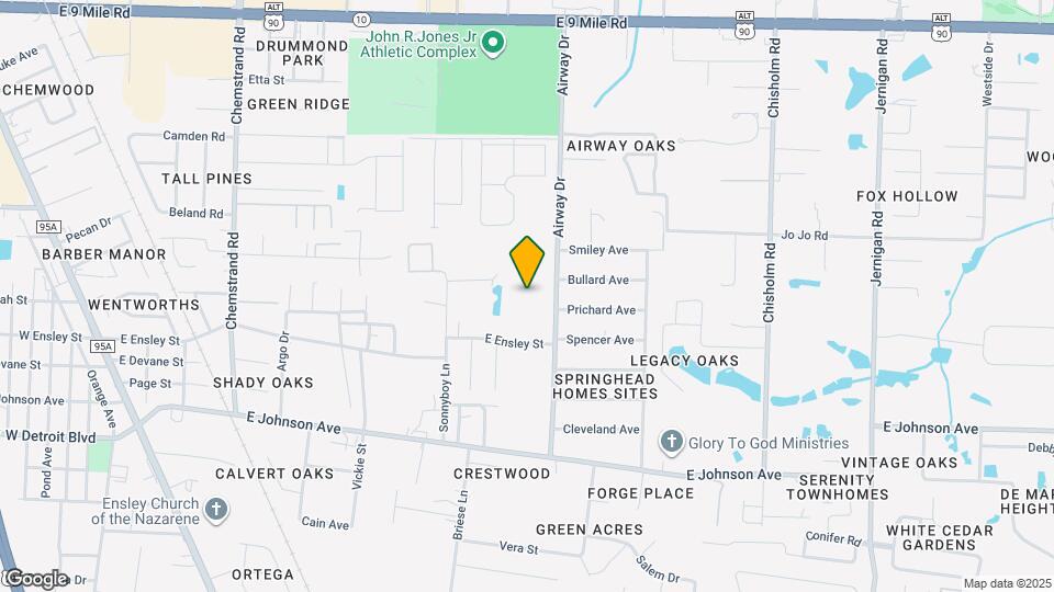 Pointe Grande Pensacola Map and Location Details