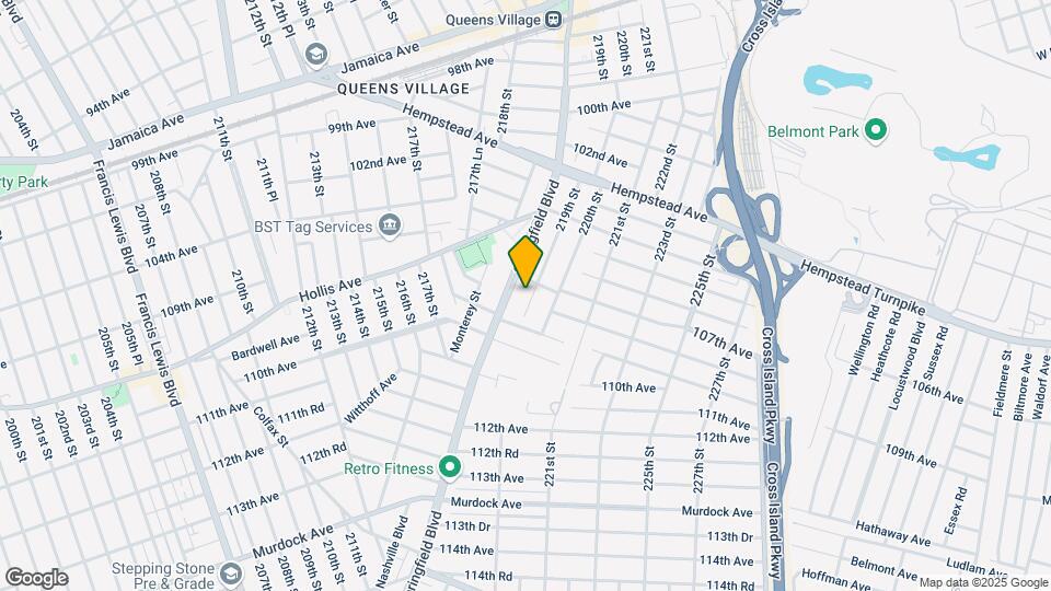 107-16 219th St Map and Location Details