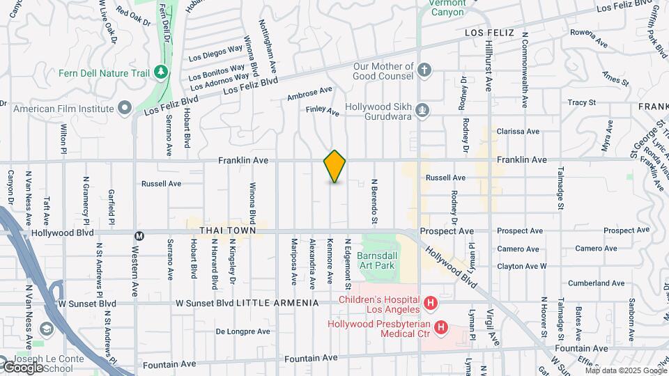 1812 N Kenmore Ave Map and Location Details