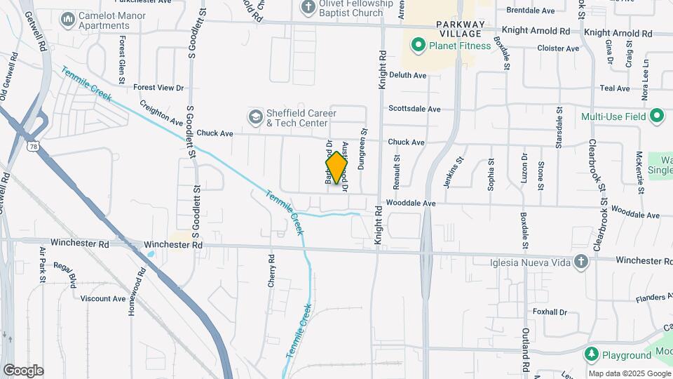 4498 Wooddale Ave Map and Location Details