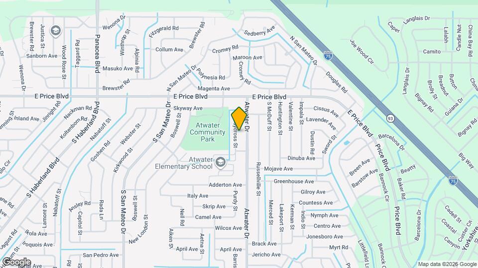 1220 Waycross St Map and Location Details