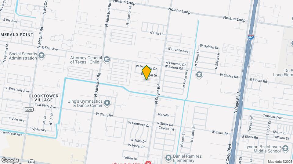 1304 W Heritage Dr Mapa y Detalles de la Ubicación
