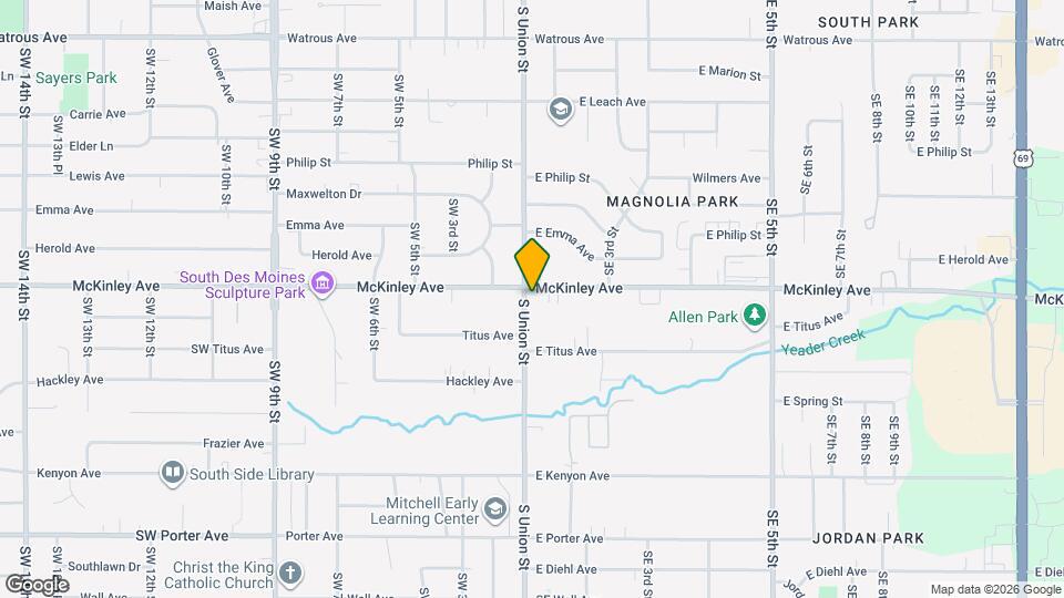 4805 S Union St Map and Location Details