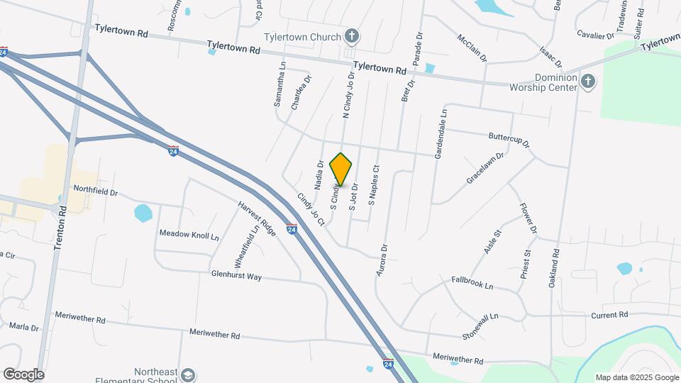 3667 S Cindy Jo Dr Map and Location Details