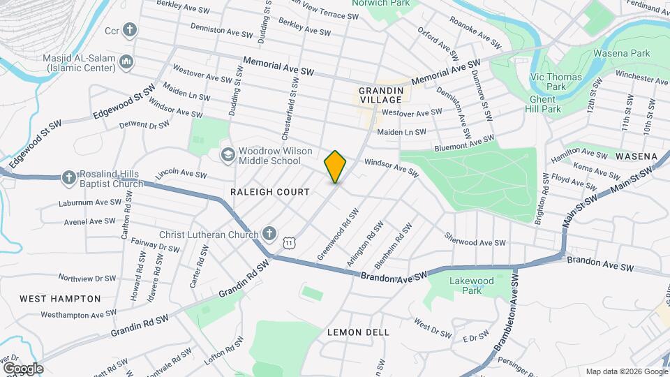 1809 Grandin Rd SW Map and Location Details