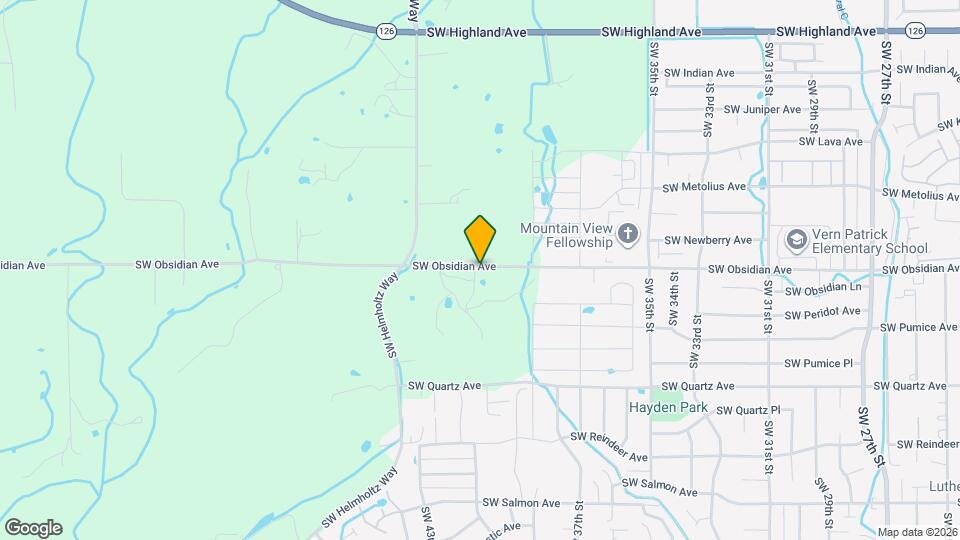 3972 SW Obsidian Ave Map and Location Details