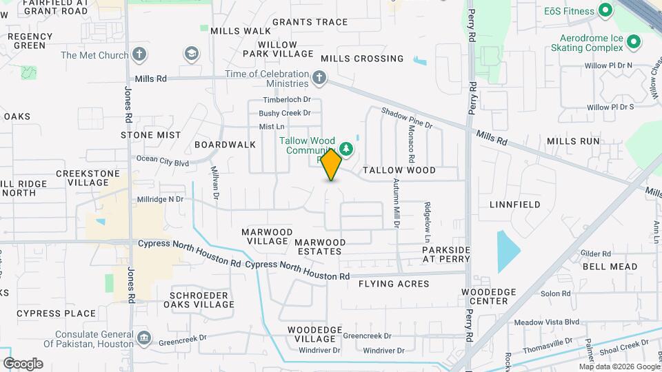 12526 Mill Hedge Dr Map and Location Details