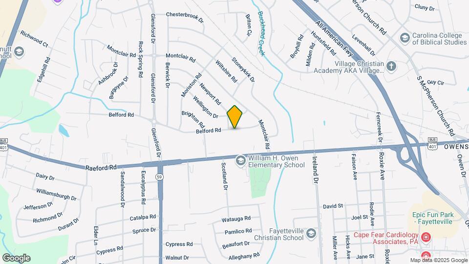4333 Belford Rd Map and Location Details