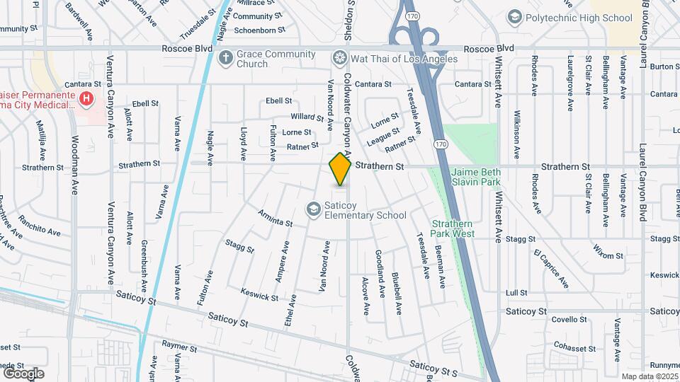 7915 Coldwater Canyon Ave Map and Location Details