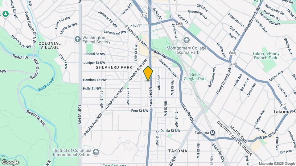 7440 Georgia Ave NW Map and Location Details