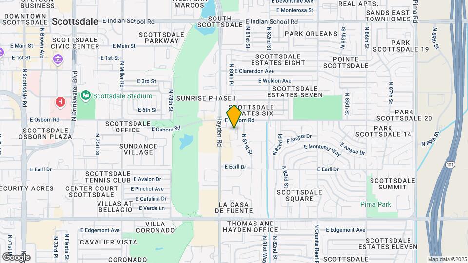 Winfield of Scottsdale Mapa y Detalles de la Ubicación