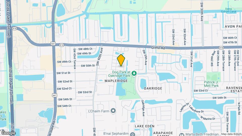 3728 SW 50th Ct Map and Location Details