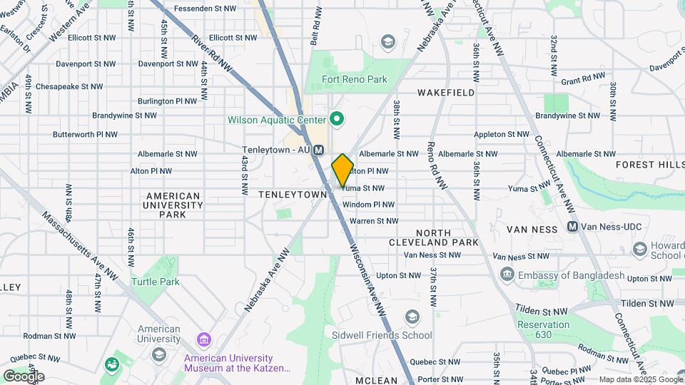 3912 Yuma St NW, Unit #4 Map and Location Details