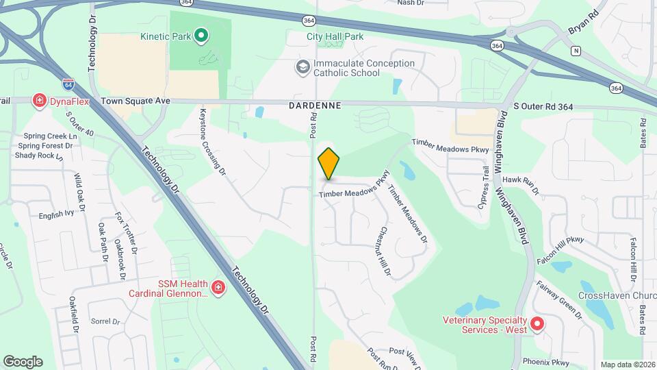 625 Thornridge Dr Map and Location Details