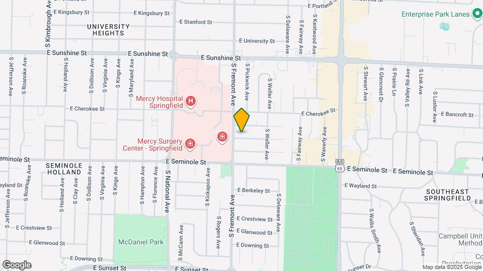 1417 E Lindberg St Map and Location Details