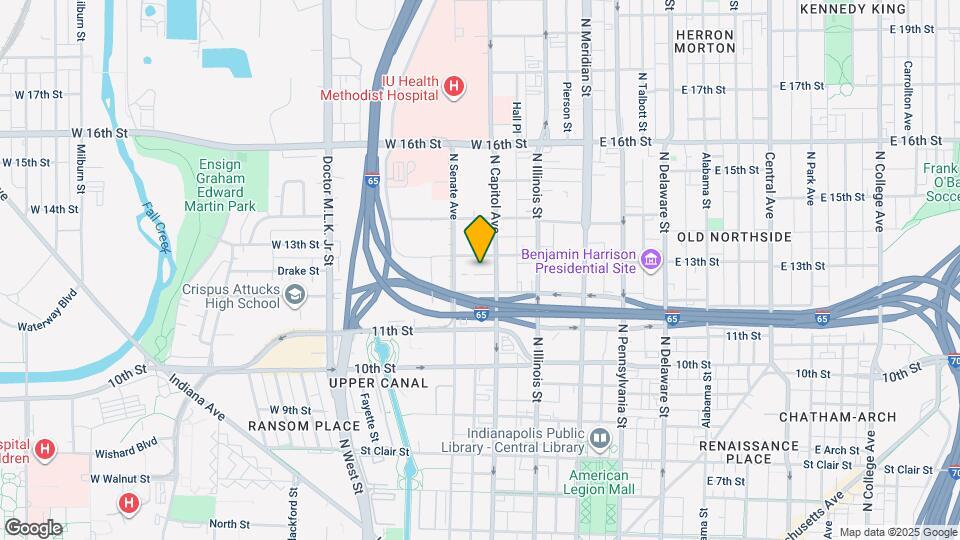 1234 N Capitol Ave Map and Location Details