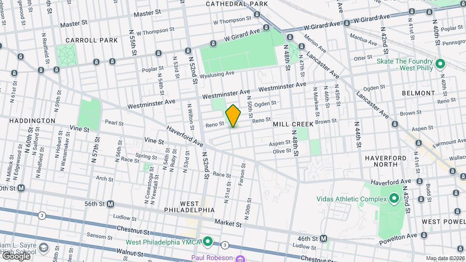 5057 Brown St Map and Location Details