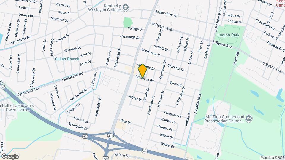 710 Tamarack Rd Map and Location Details