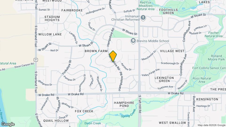 2307 Hampshire Rd Map and Location Details