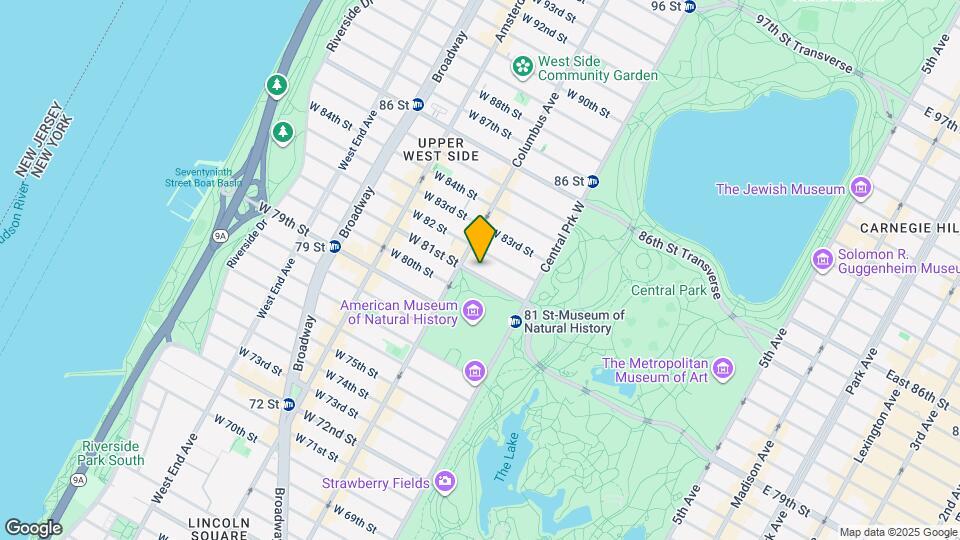45 W 81st St Map and Location Details